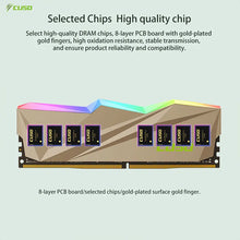 Load image into Gallery viewer, CUSO ddr4 ram RGB 32G 16GBx2 3200MHz 3600MHz Memoria Ram Gaming Memory DIMM For Desktop Dual Channel memoria ram ddr4