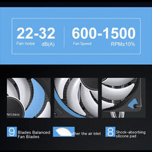 Load image into Gallery viewer, Jonsbo CR1000 EVO CPU Processador Air Cooler 4 Heat Pipes ARGB PWM D-TDP 220W Radiator for Intel LGA1700 1200 115X AMD AM4 AM5