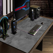 Load image into Gallery viewer, Grey Mousepad Computer Desk Mat Desktop Accessories Keyboard Long Pad Large Gaming Mouse Pad Marble Waterproof Table Office Pc
