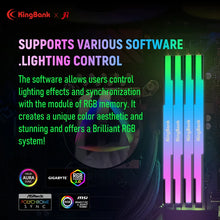 Load image into Gallery viewer, Kingbank DDR5 Memory Ram DDR5 6400MHz 6800MHz 32GB (16GB X2) 64GB ( 32GB X2) Memoria Ram DDR5 RGB XMP3.0 DIY Computer Desktop
