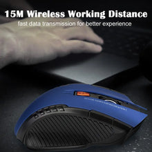 Load image into Gallery viewer, 1pcs 2.4G Wireless Mouse Optical 6 Buttons Mouse Gamer USB Receiver 1600DPI Wireless Mouse Gaming Mouse For Laptop Computer