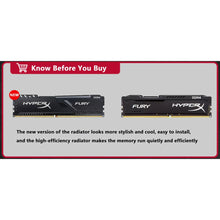 Load image into Gallery viewer, Memoria Ram DDR4 8GB 16GB 32GB 3200MHz 2133MHz 2400MHz 2666MHz DIMM 288Pin 1.2V DDR4 RAM PC4-25600 21300 Memory HyperX FURY