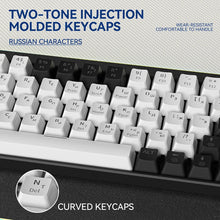 Load image into Gallery viewer, ZA646 Wired Gaming Mechanical Keyboard For Gamer Russsian/English 63 Keys Backlit Hot-swap Mini Game 60% Keyboard For travel