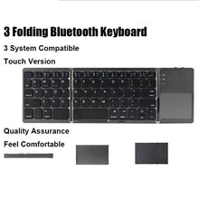 Load image into Gallery viewer, Wireless Folding Keyboard Bluetooth Keyboard With Touchpad For Windows Android IOS Phone Multi-Function Button Mini Keyboard