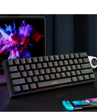 Load image into Gallery viewer, USB K620 Mini Backlit RGB Gaming Mechanical Keyboard Gamer Mechanic Kit 60 Percent DIY Custom PBT Keycap Hotswap USB PC Laptop N