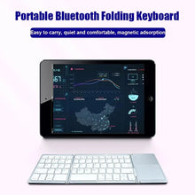 Load image into Gallery viewer, Wireless Folding Keyboard Bluetooth Keyboard With Touchpad For Windows Android IOS Phone Multi-Function Button Mini Keyboard
