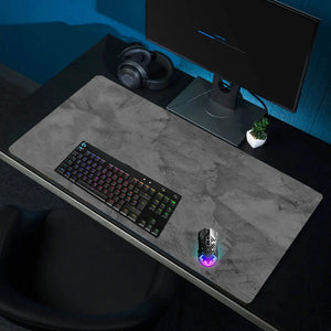 Grey Mousepad Computer Desk Mat Desktop Accessories Keyboard Long Pad Large Gaming Mouse Pad Marble Waterproof Table Office Pc